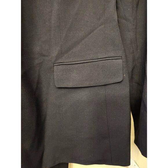 Le Suit Dark Blue Gray Pinstripe Blazer and Pants Set - Picture 7 of 9